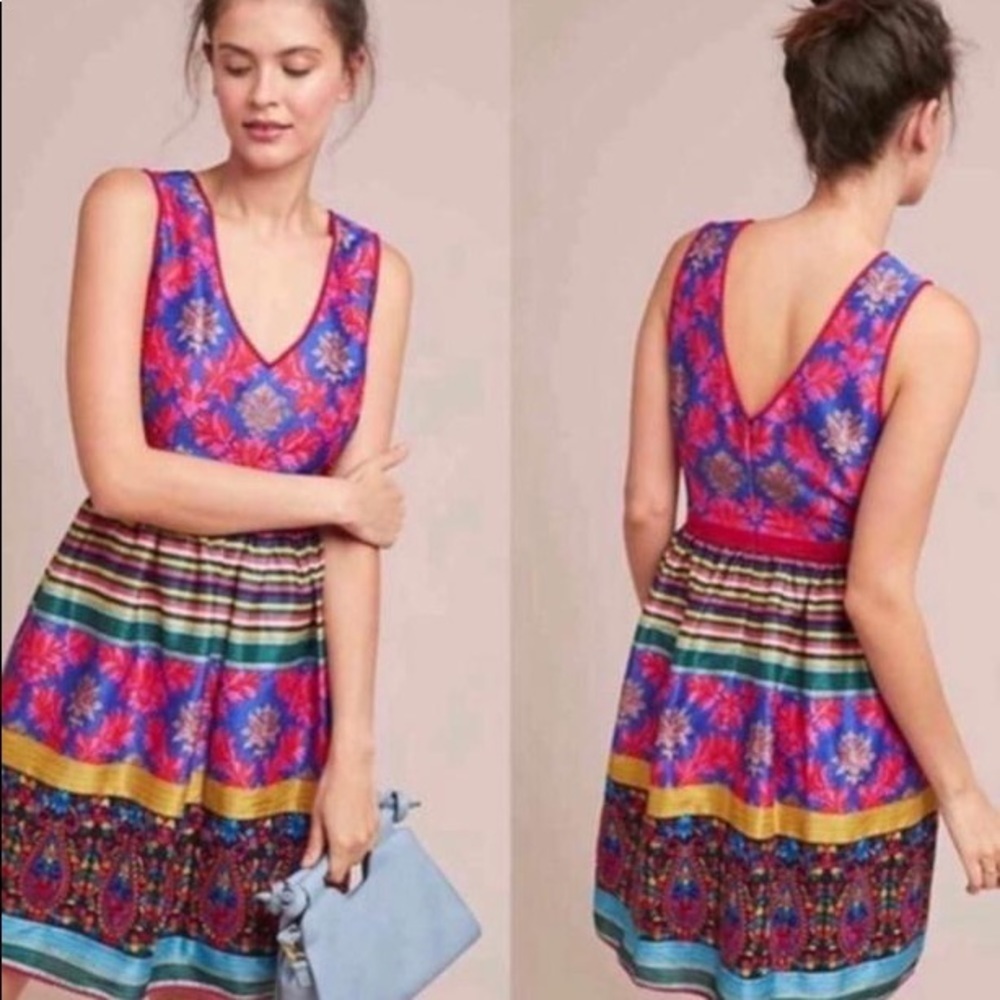 ANTHROPOLOGY PAYAL JAIN FRANSCESCA COCKTAIL DRESS